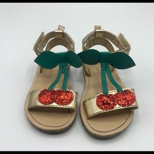 Carters cherry sandals size 5